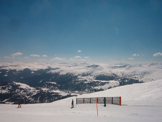 Karabfahrt (28) háttérben a Nockberge szelídebb lankái