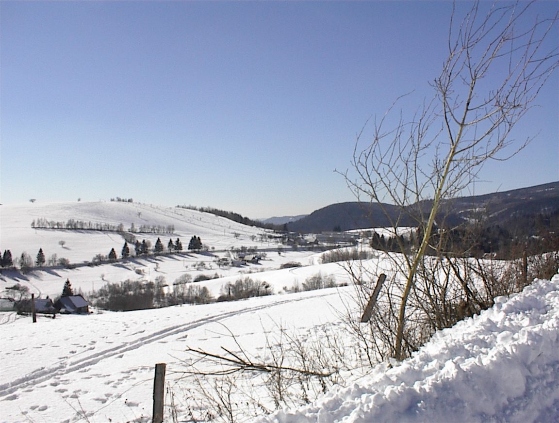 Kokava látképe: szelíd dombok