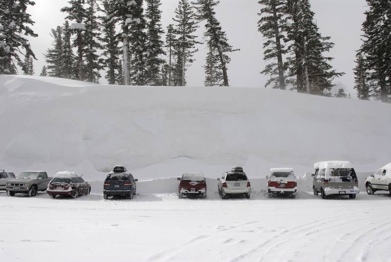 Áprilisi hóvastagság Mammothon - Fotó: Mammoth Mountain