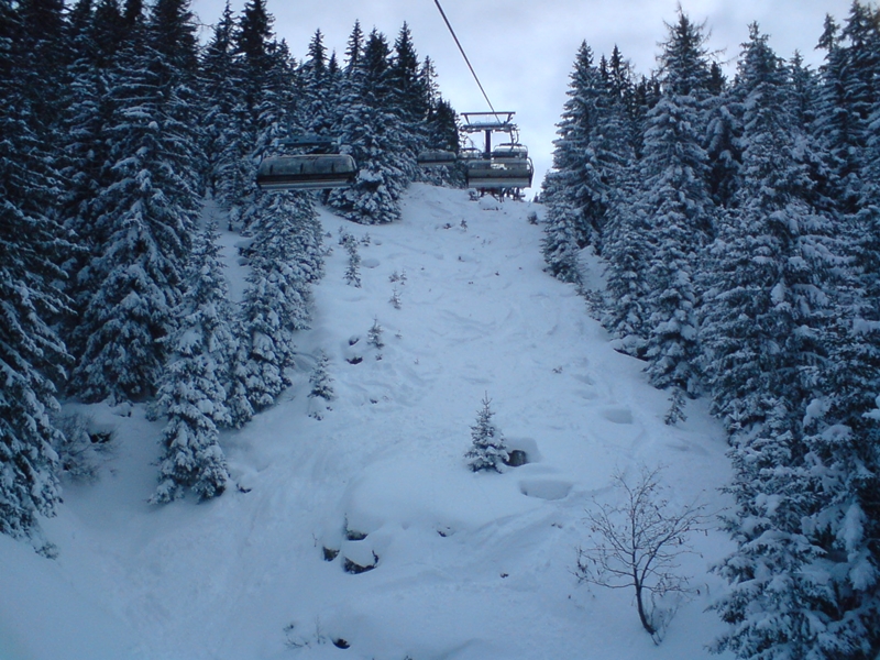 Ezen a napon az ülősök allatti menetek tetszettek legjobban (a Fellersbach lift)