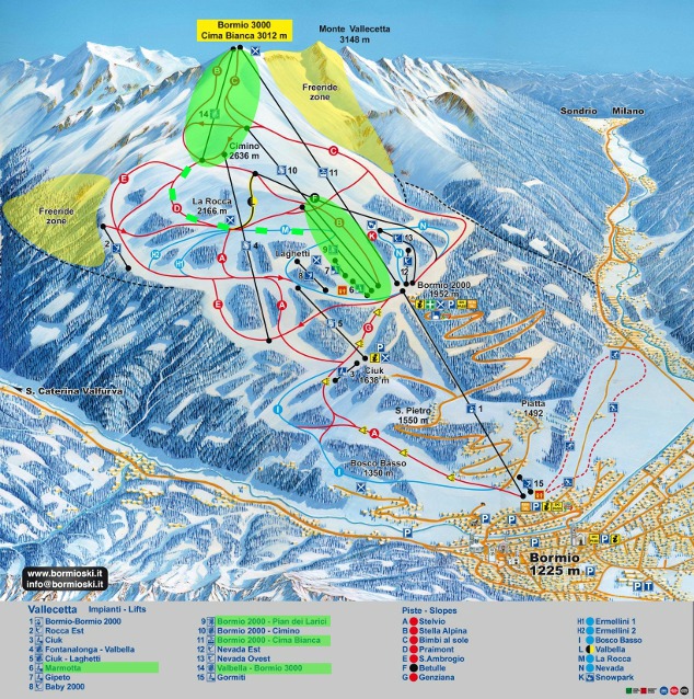 Bormio: a zöld részeken lehetett síelni a hétvégén