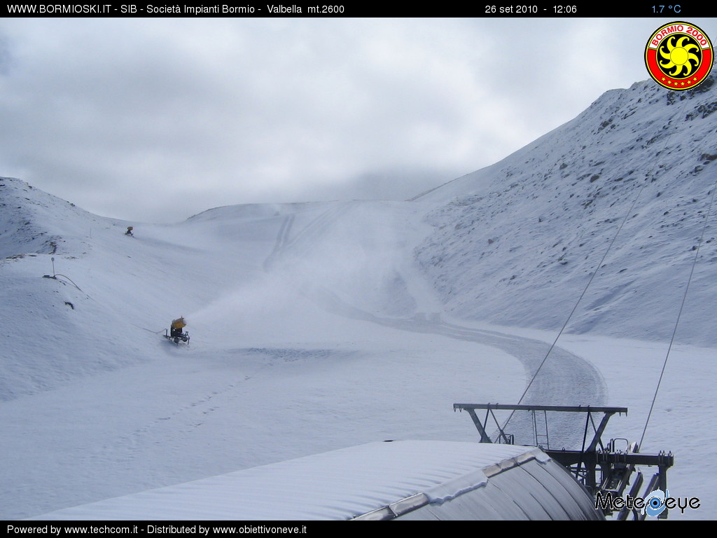 Galéria: Bormio 2500 méteren, már megkezdődött a hóágyúzás
