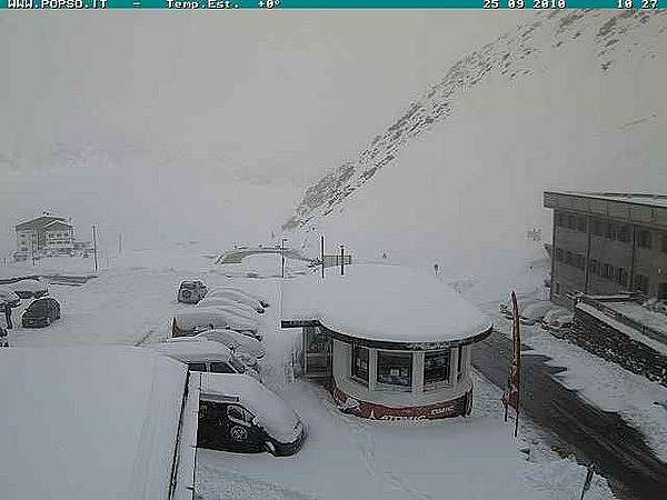 Stelvio gleccser parkoló