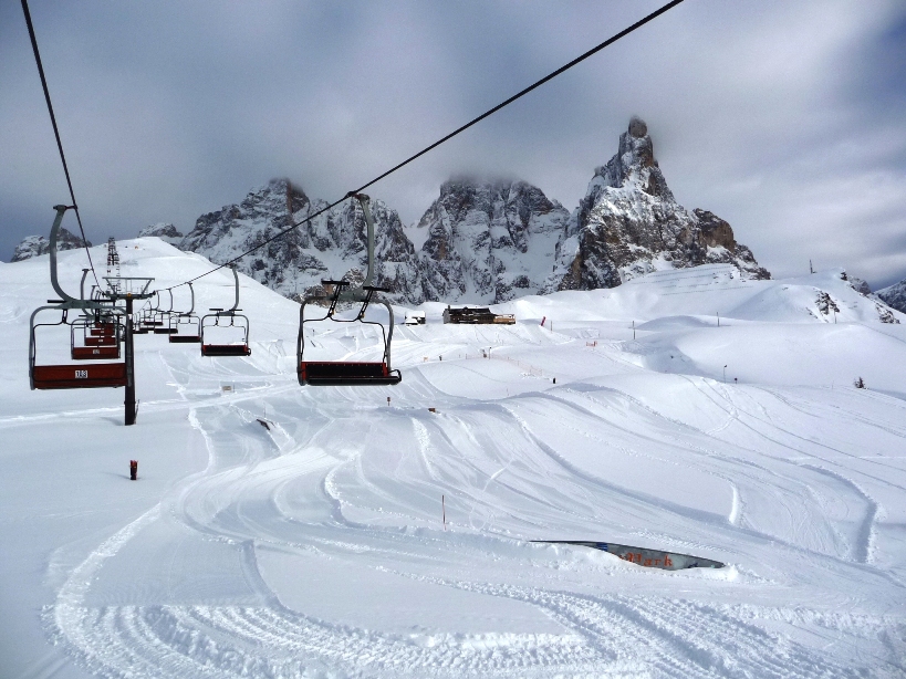 Passo Rolle, felvónó és a Snowboardpark
