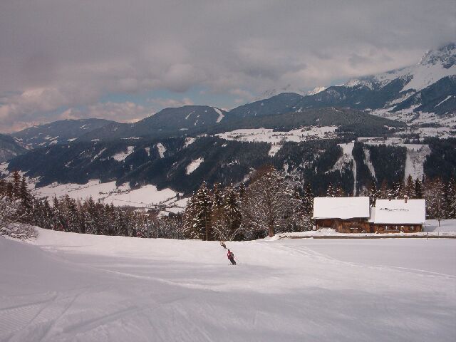 Útban a Planai 6er (hatüléses) felé