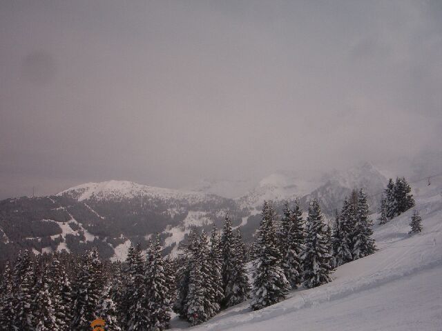 A háttérben már Hauser Kaibling lejtőinek egy része vehető ki