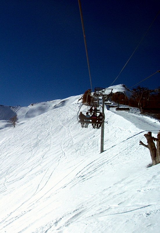 "Usbagueguets" felvonón a Vescal felé