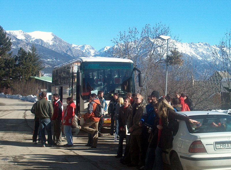 Bepakolás hazafelé...
