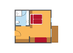 Design Plus kétágyas szoba