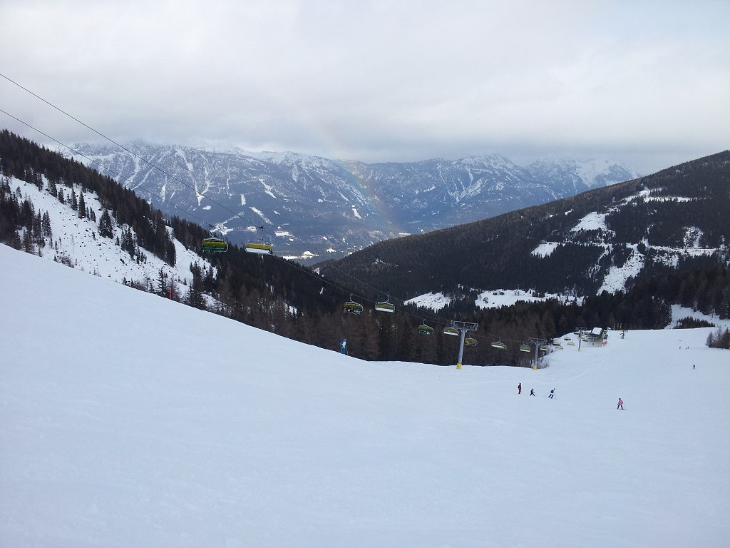 Szivárvány két hegy között. (Planai - Hauser Kabling)
