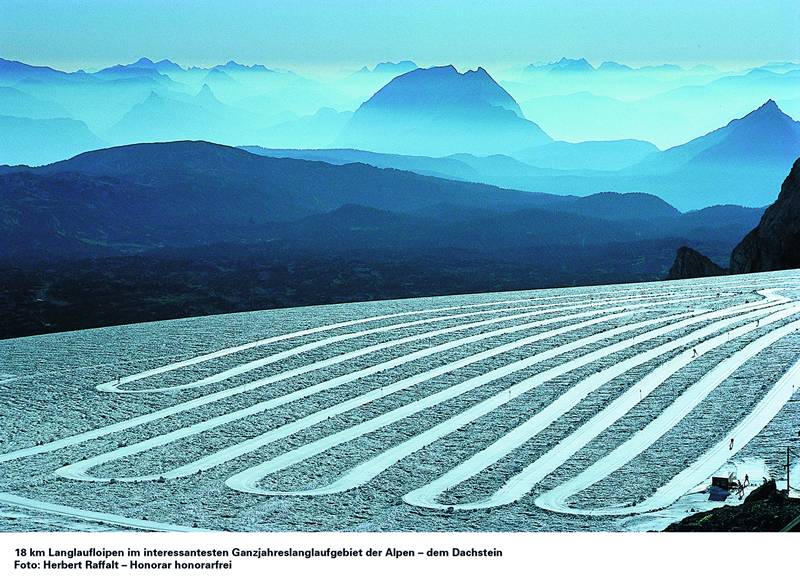 Sífutópályák a Dachstein gleccseren