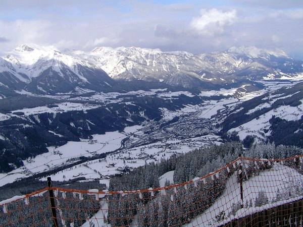 Schladming és az Enns völgye a Hochwurzen-rol