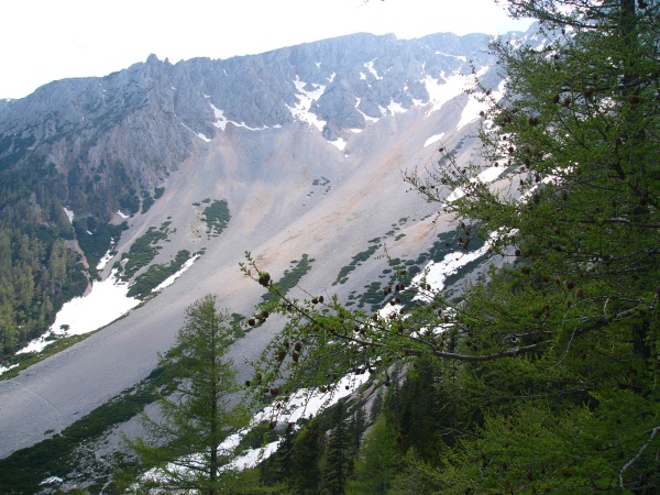 A Breite Ries a Ferdinanad Birkle menedékház felől