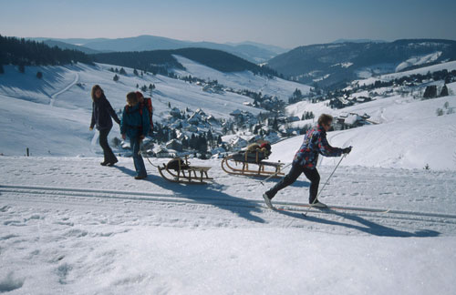 Téli túrázók Todtnau környékén