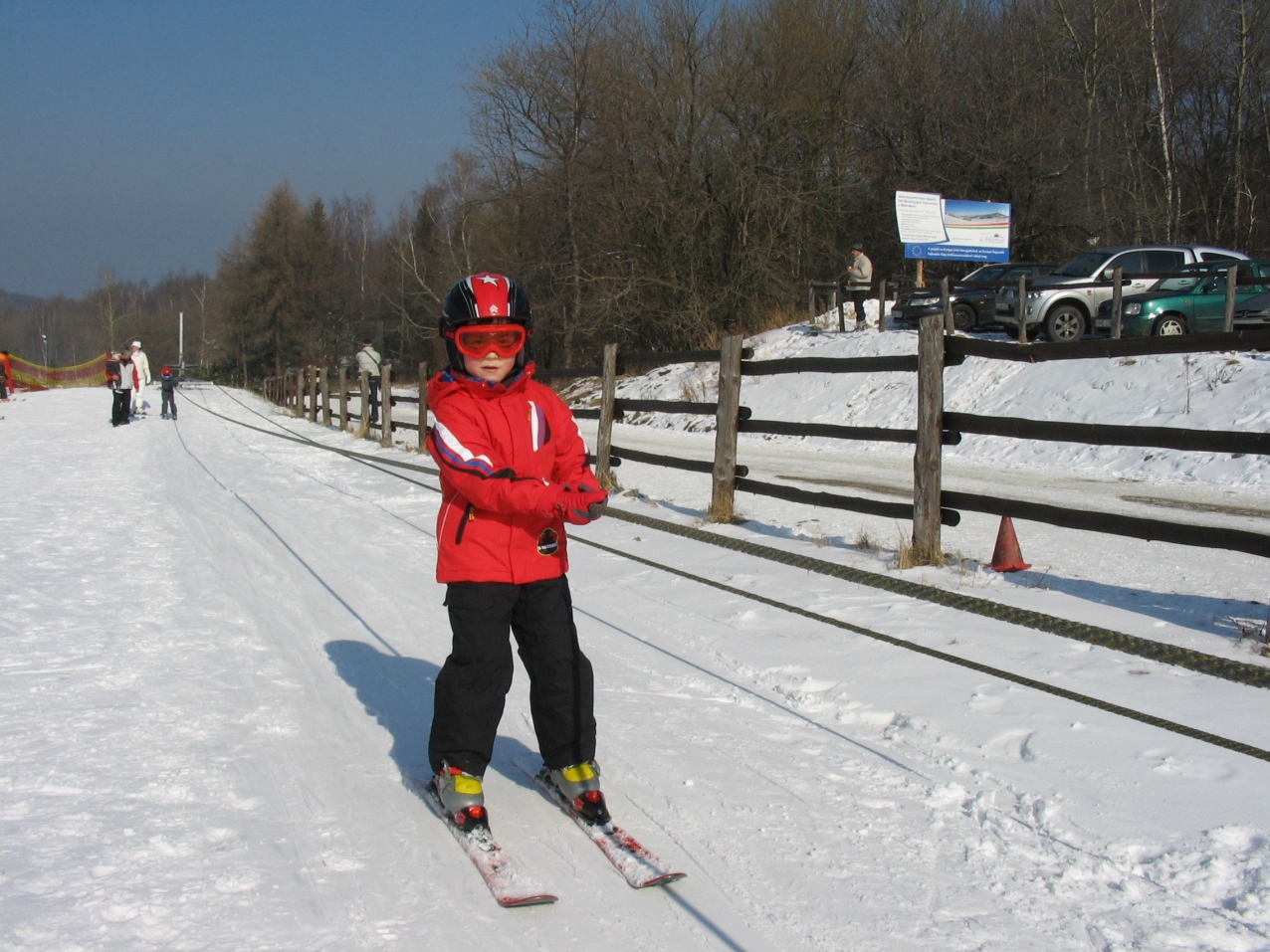Tanulópálya köteles húzólifttel a Mátraszentistváni Síparkban