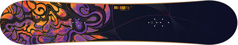 Kedvező ár-érték arányú női all mountain snowboard. Könnyű, rugalmas lap. Super Fly core famag. Szimmetrikus felépítés.