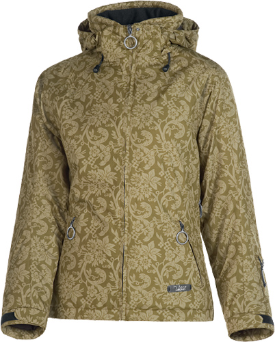 Völkl Flora kabát  Női síkabát. Microfibre anyag. 10 000mm vízállóság, 10 000 g lélegzőképesség. Levehető kapucni. Polár bélésű gallér.