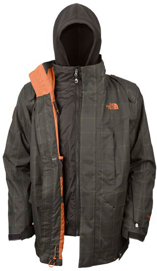 The North Face M Gravitation TriClimate kabát  Férfi sí, illetve snowboard kabát. Polár kivehető bélés. Vízálló, lélegző anyag és varrások. Állítható méretű kapucni. Két oldalon "Napoleon" zseb. Elrejtett síbérlet zseb. Hónaljszellőző.