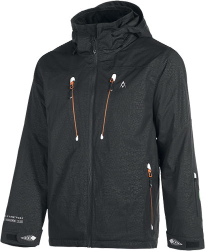 Völkl Tiger 1 kabát  Férfi síkabát. Sensortex Comfort 2X2 anyag. 15 000mm vízállóság, 15 000 g lélegzőképesség. Puha, kényelmes belső anyag. Könyökvédővel.