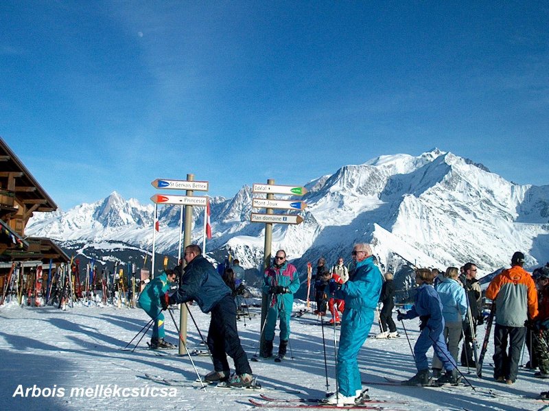 d'Arbois tetején lévő csomópont St.Gervais elött