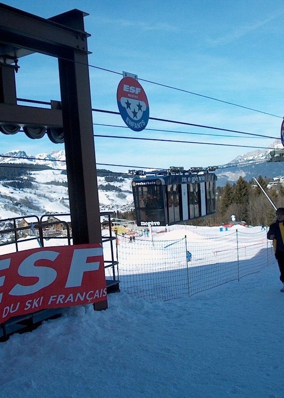 Az átkelő kabin St.Gervais felé.