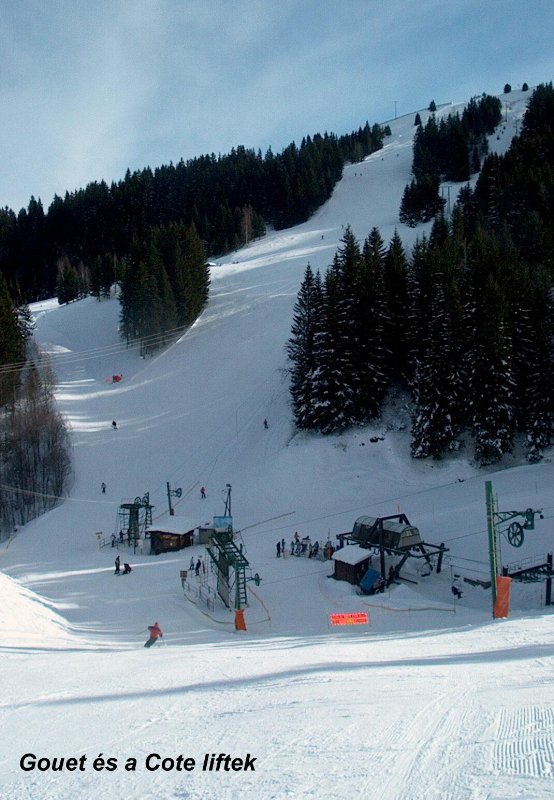 ...útban  a Megeve oldal legmagasabb pontja felé