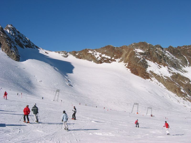 Szemben a Daunscharte, ide épül a csákányos felvonó