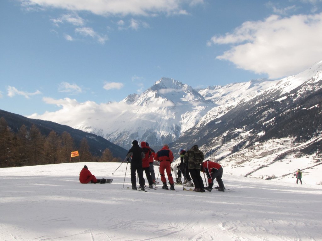 A Val Cenis Le Haut kabinos tetejénél