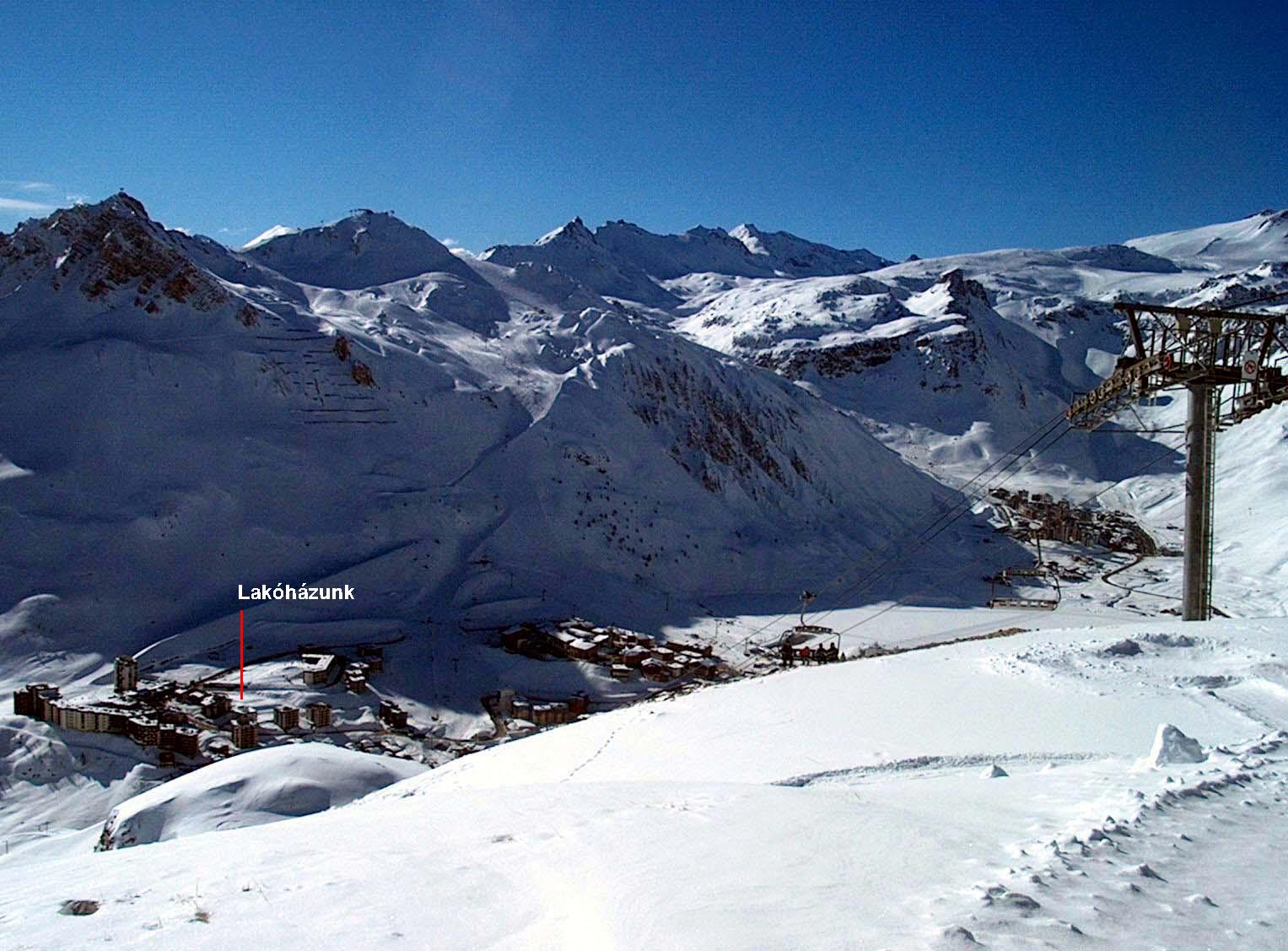 Chaudannes lift felső része