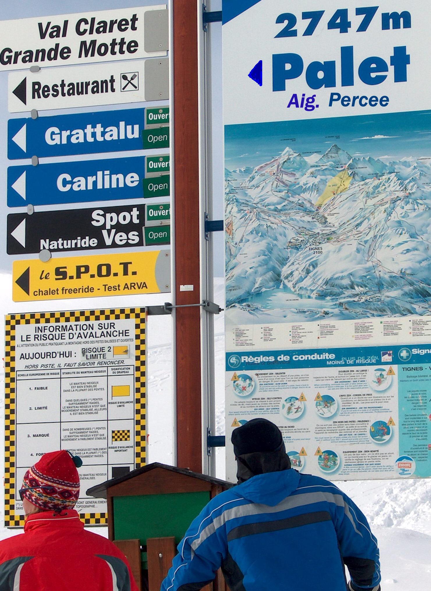 Aig.Perceé felvonó tetejéről irány a Col Palet