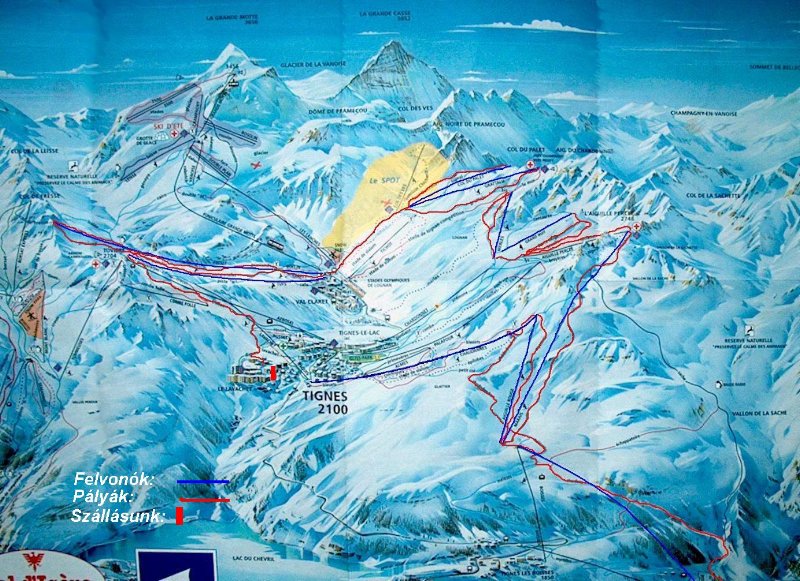 Az első napon bejárt terület