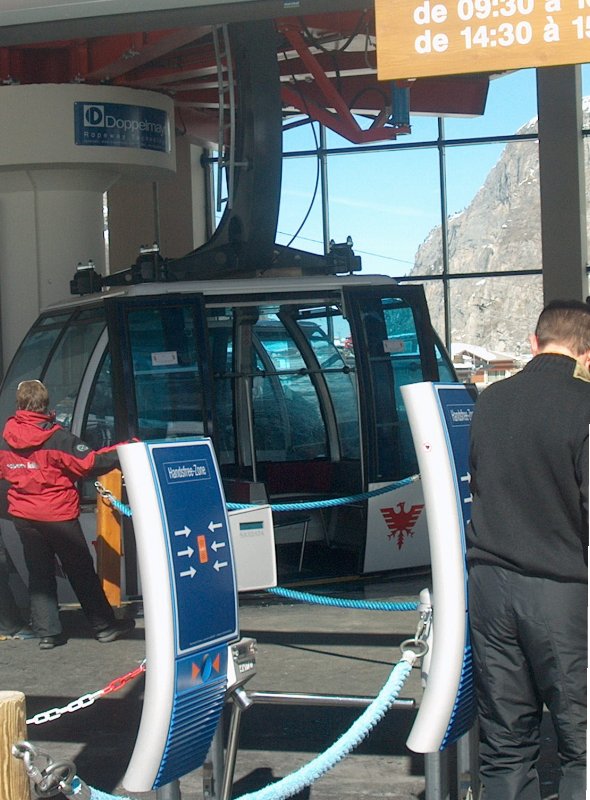 Sache kabin alsó állomása T.Brevieres-ben