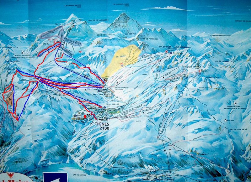 Második napon bejárt terület