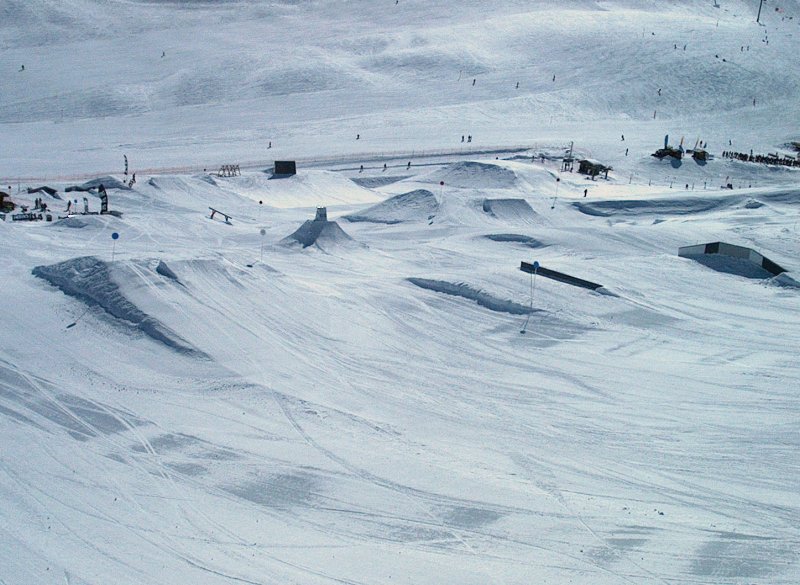 Az egyik snow-park felett