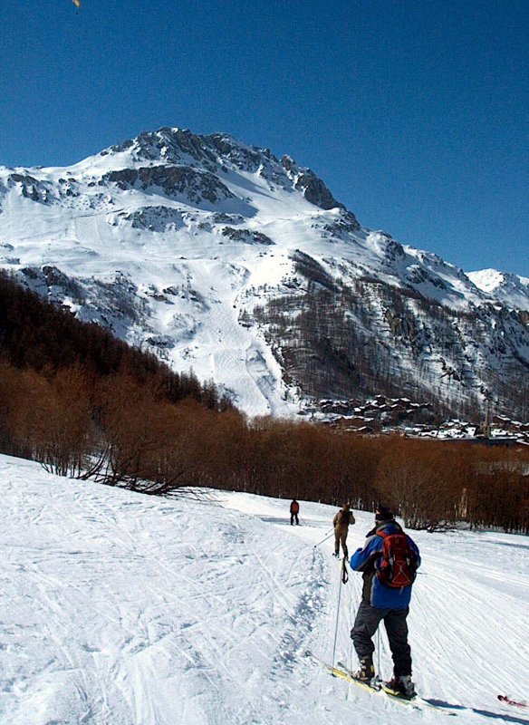 Szemben a Bellevarde Val d"Isere felett
