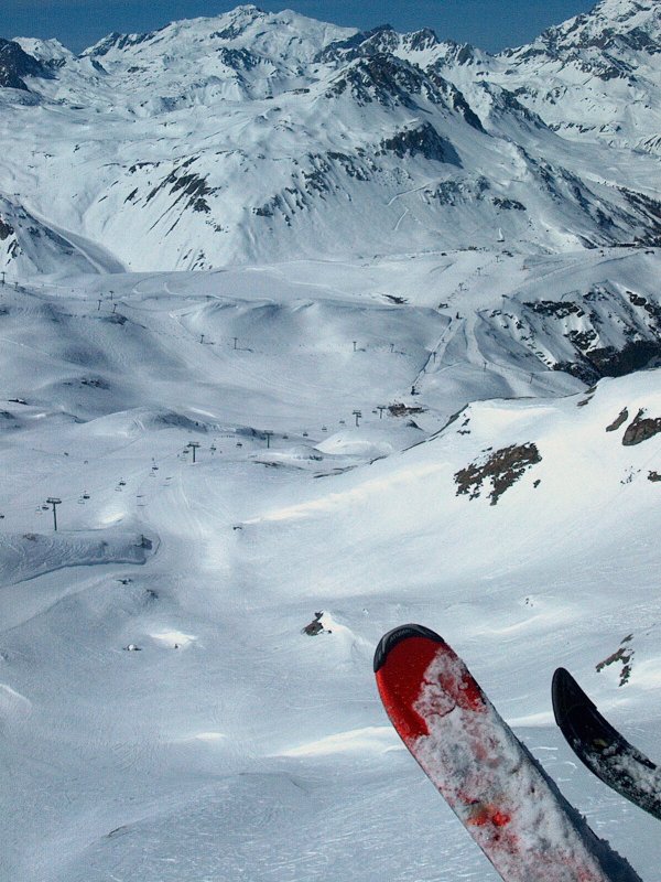 A völgy amerre igyekeztünk Val d''Isere-felé