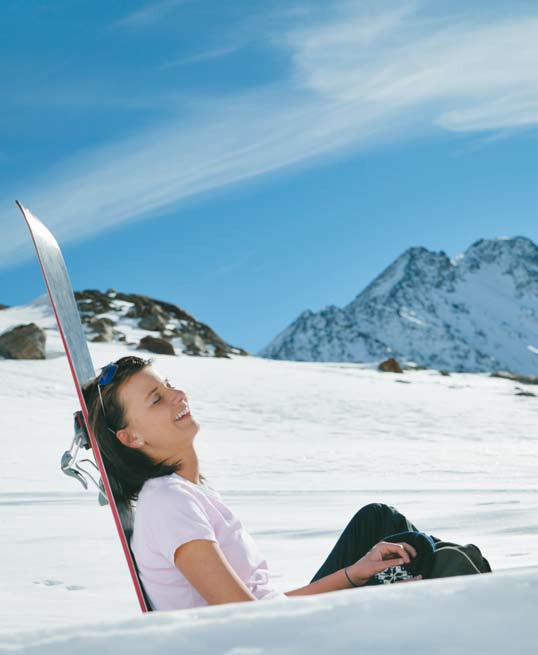 Napozás a gleccseren