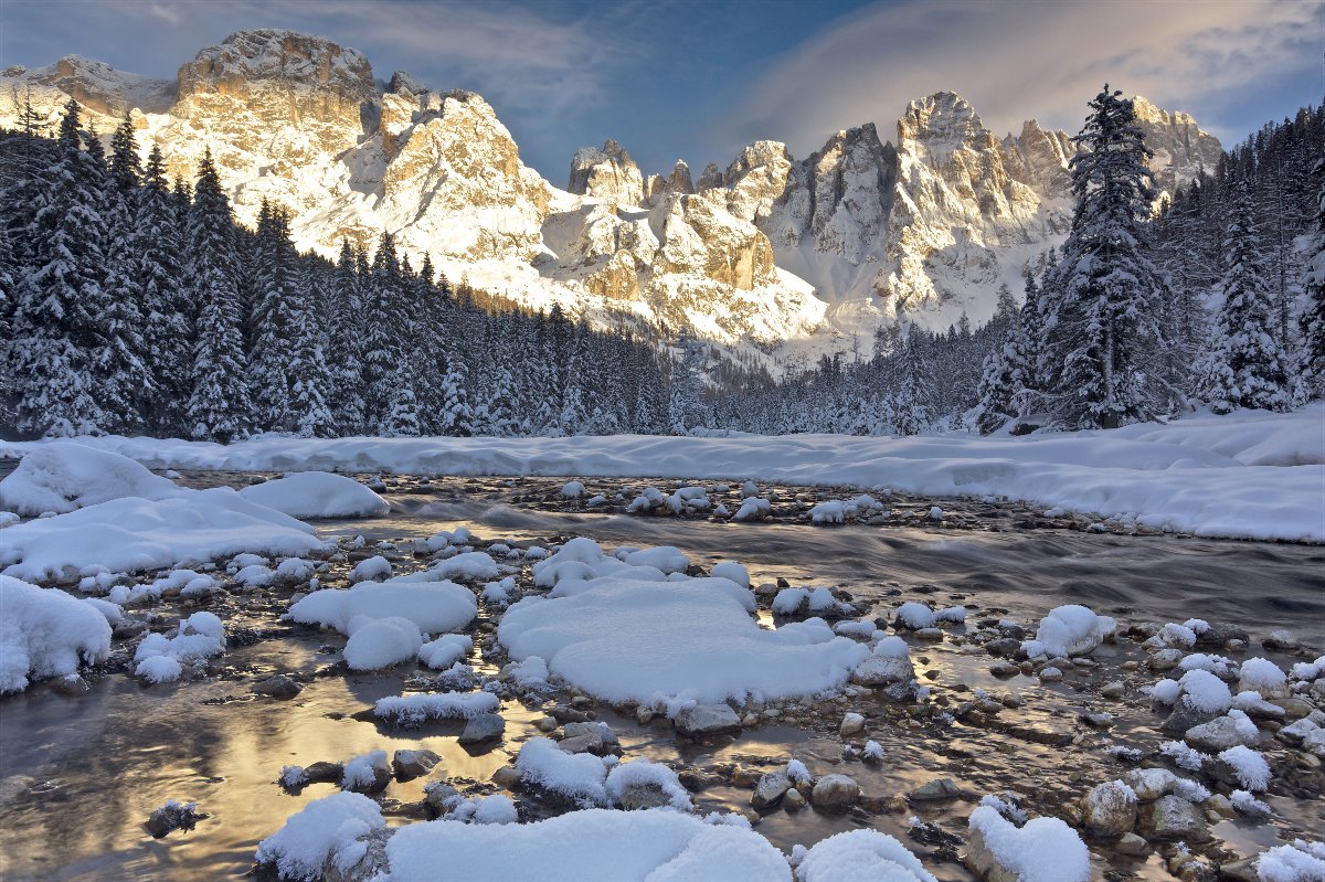 Dolomitok - téli táj