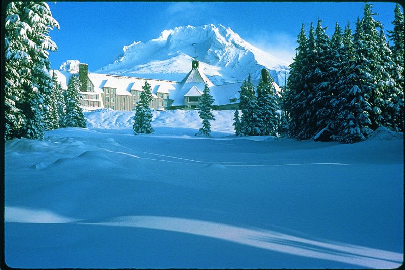 A Ragyogás c. nagysikerű film helyszíne - Fotó: Timberline Lodge