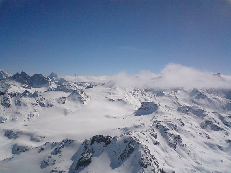 Mont-Fort, Kilátás a Matterhorn felé