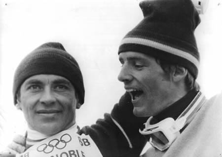 1968 február, Lausanne, CH: Karl Schranz (A) és Jean-Claude Killy (FR)