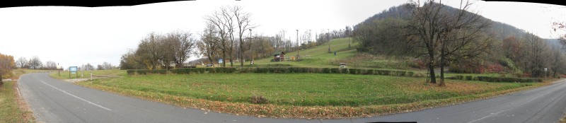 Panoráma kép a nagyparkoló irányából