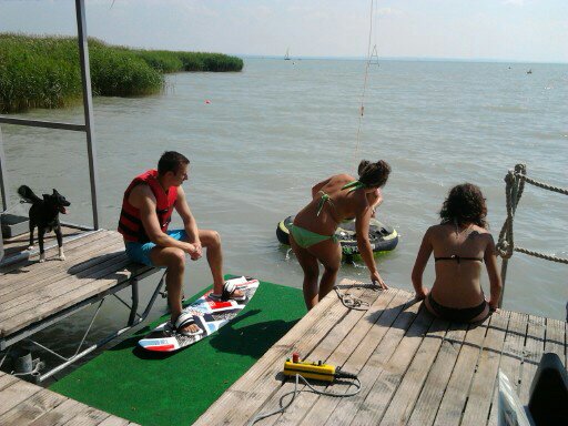 Balatonfűzfő - 2 oszlopos wakeboard pálya
