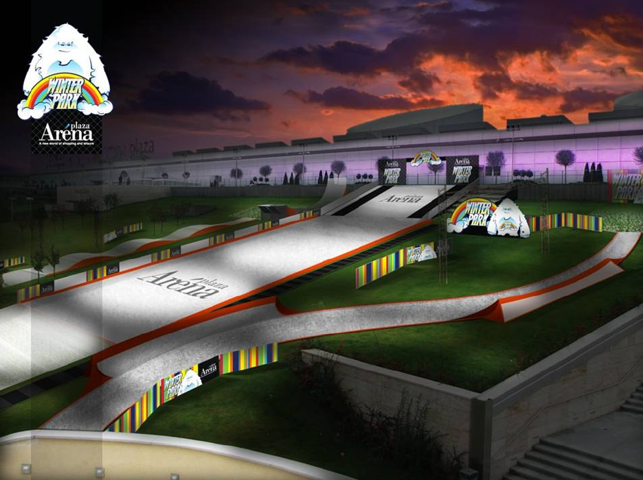 Látványterv az Aréna Plaza Winter Parkról