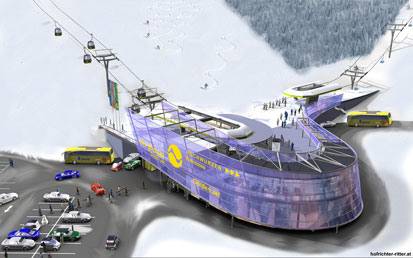 Az új nyolcszemélyes Golden Jet völgyállomásának látványterve