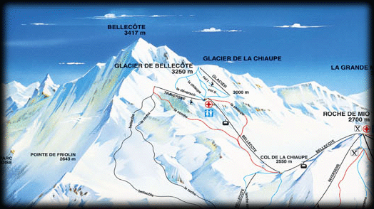 A térképrészlet a tűz által sújtott felvonó vonalát és környékét ábrázolja.