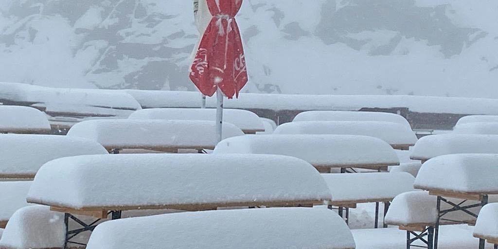 Kaunertal-gleccser, Ausztria ma reggel