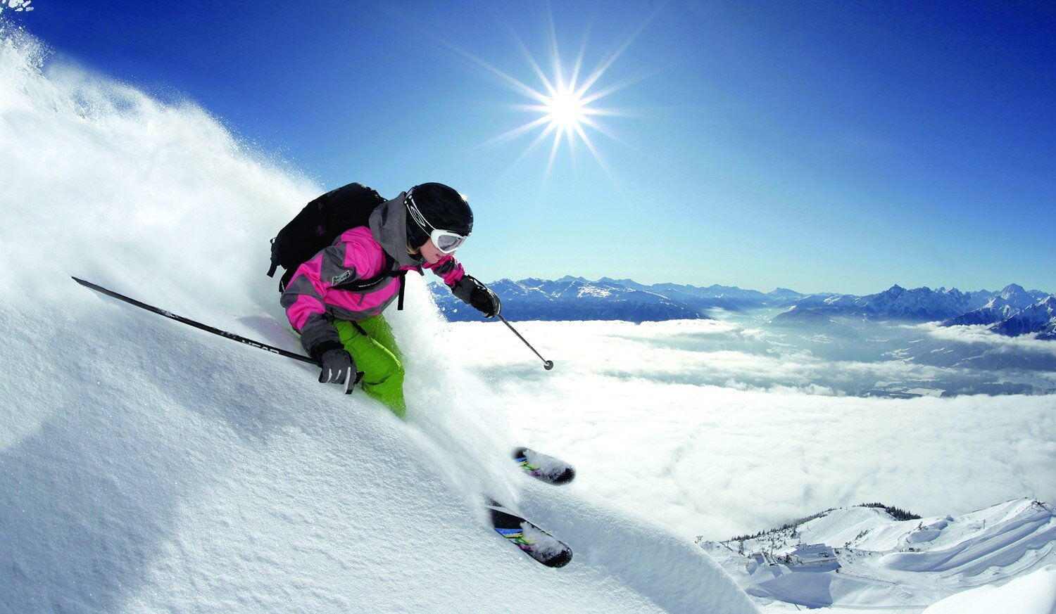 Freeride síelő Tirolban