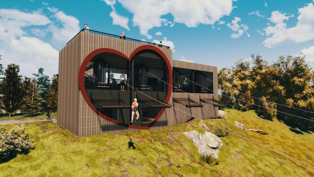 Az annabergi megazipline látványterve