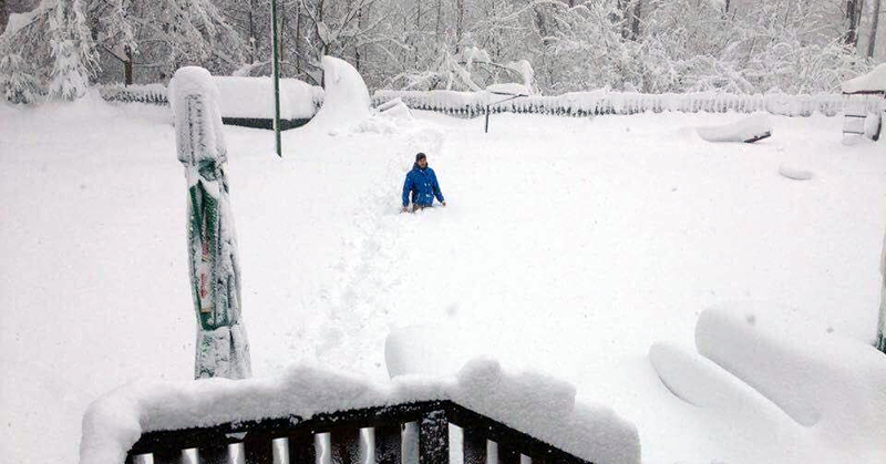 Bánkúton 87 cm a hóréteg | Fotó: Fehér Sas Panzió